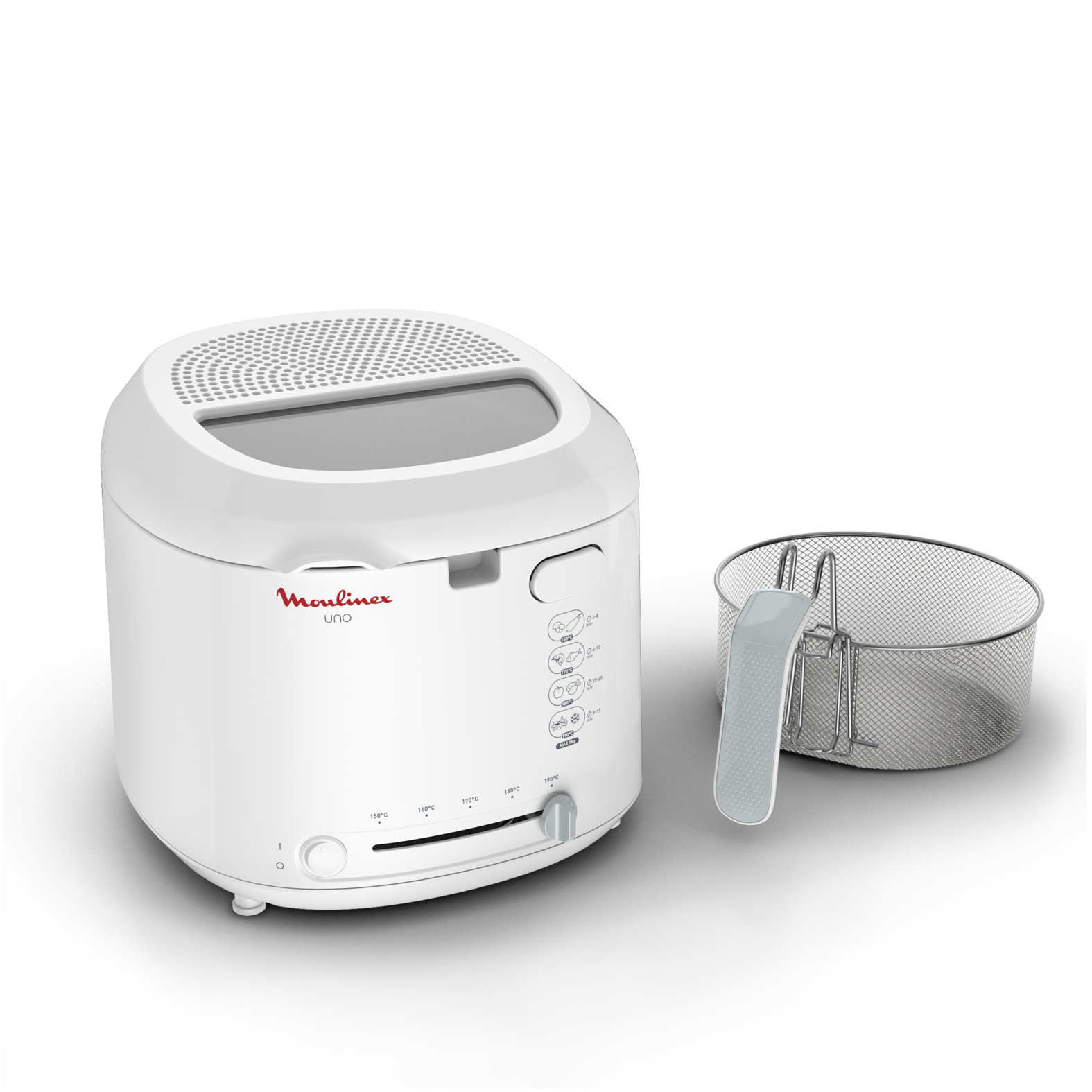 Voir la diapositive 6 : MOULINEX Friteuse électrique UNO AF203110 - Blanc