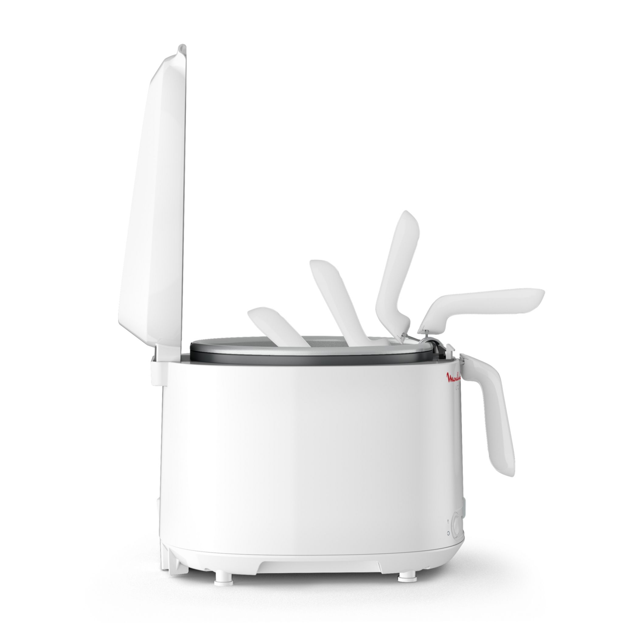 Voir la diapositive 7 : MOULINEX Friteuse électrique UNO AF203110 - Blanc