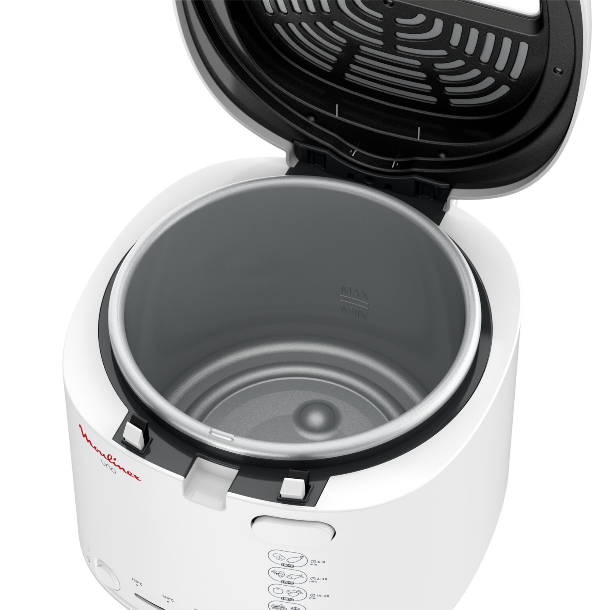 Voir la diapositive 8 : MOULINEX Friteuse électrique UNO AF203110 - Blanc