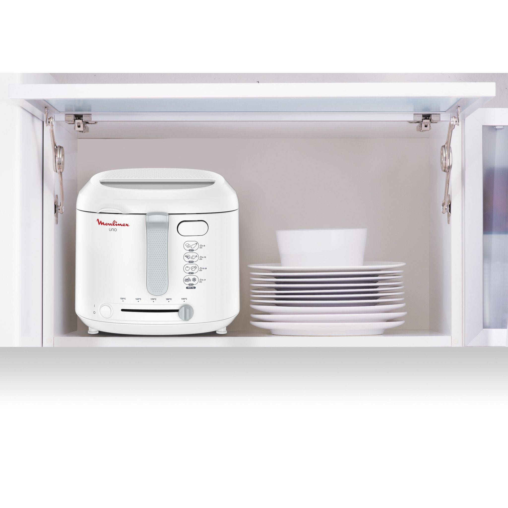 Voir la diapositive 9 : MOULINEX Friteuse électrique UNO AF203110 - Blanc