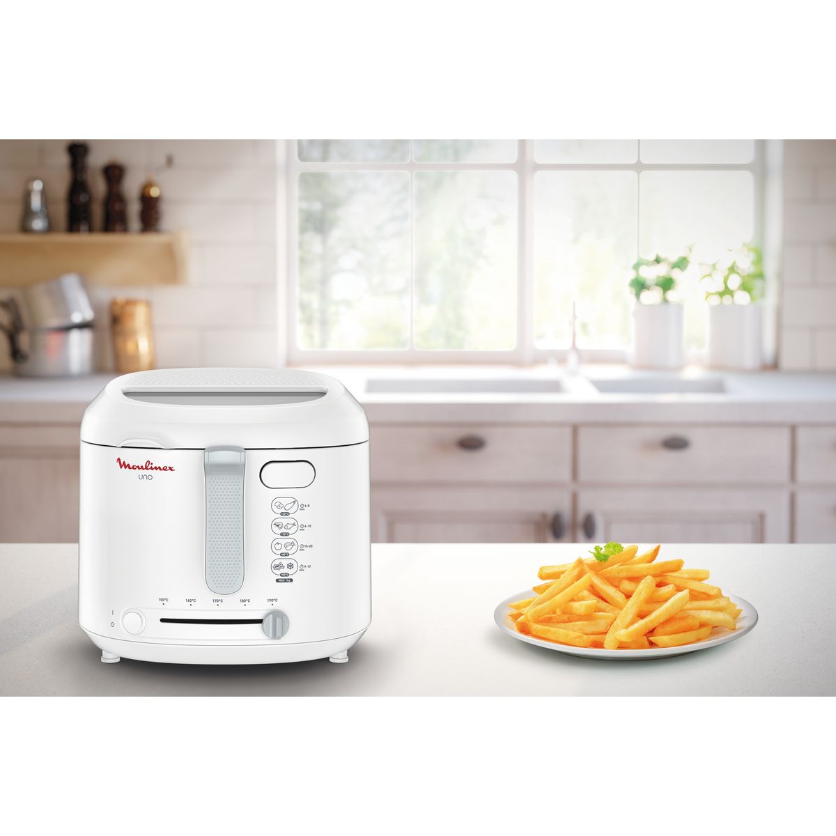 MOULINEX Friteuse électrique UNO AF203110 - Blanc