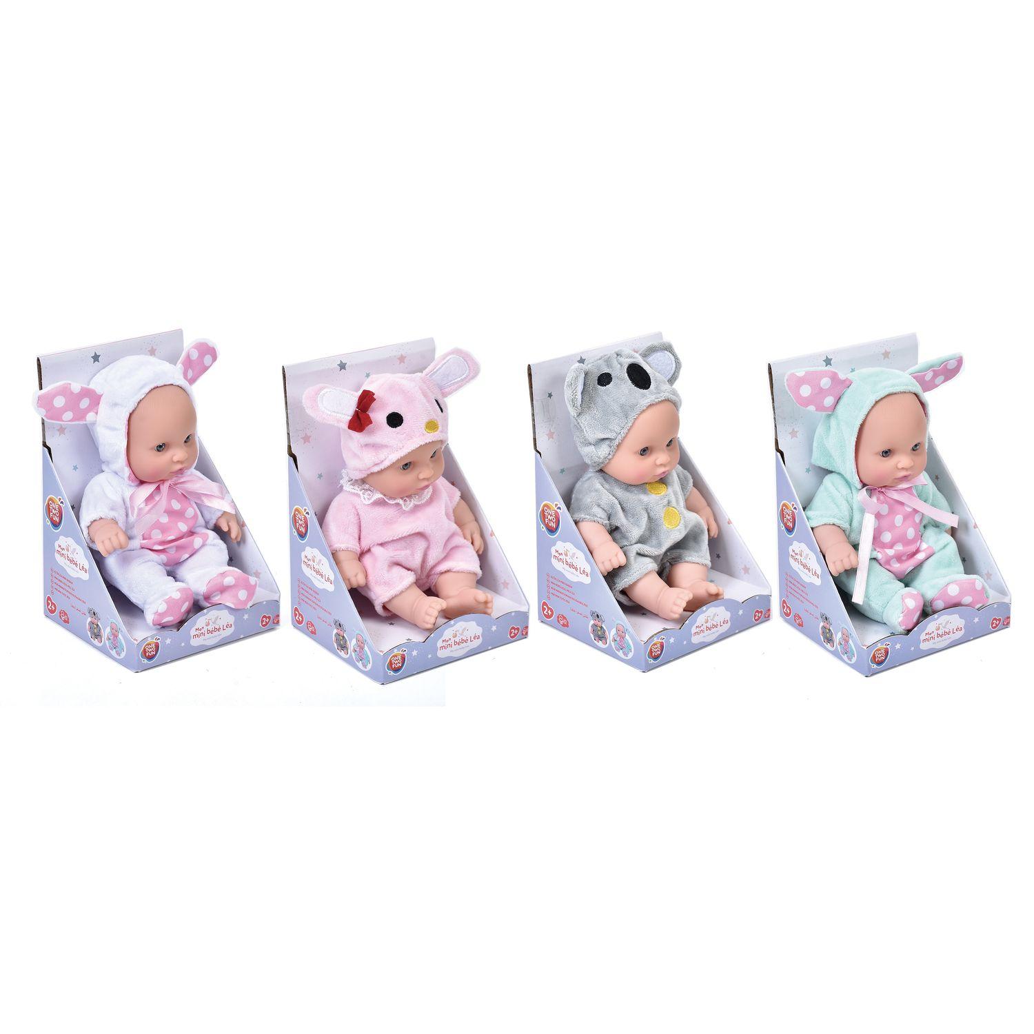 Voir la diapositive 3 : ONE TWO FUN Poupée Bébé Animaux Mignon