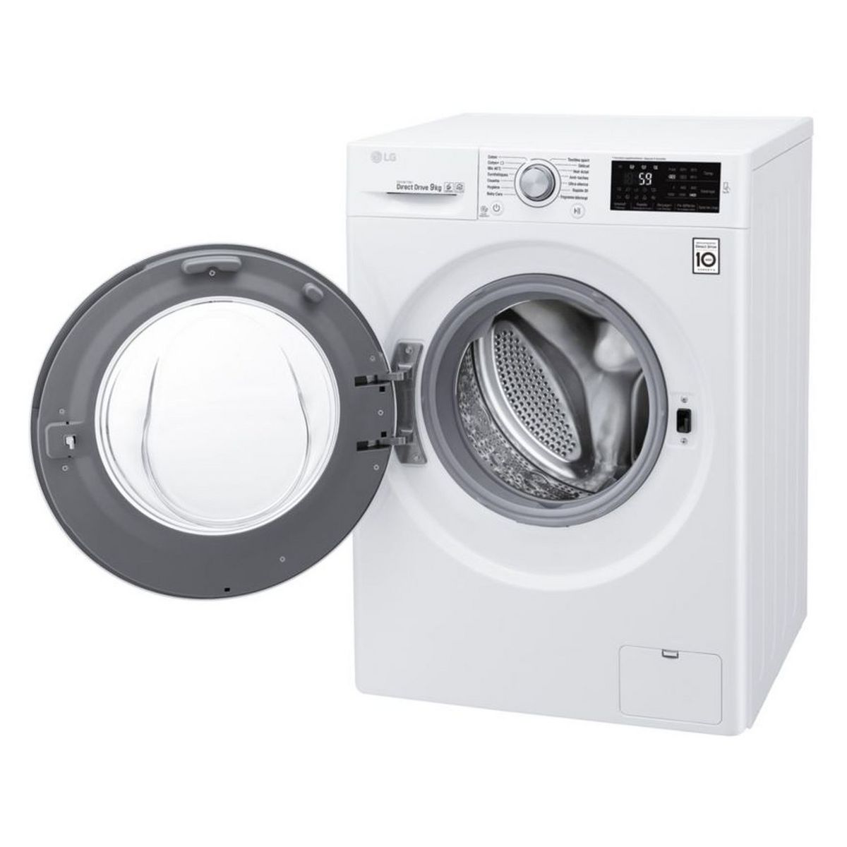 LG Lave linge hublot F94J62WH, 9 kg, 1400 T/min