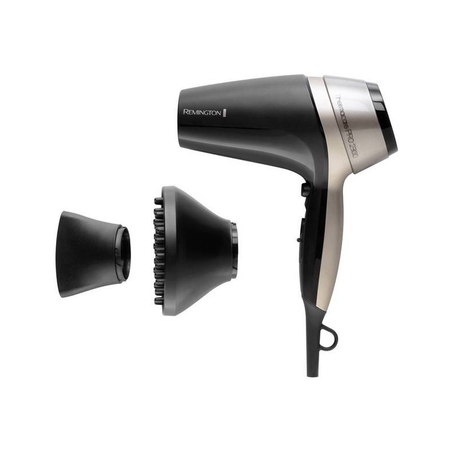 Voir la diapositive 2 : REMINGTON Sèche cheveux ionique avec diffuseur D5715 - Noir