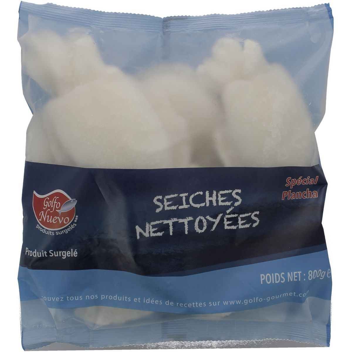 GOLFO NUEVO Seiche nettoyées spécial plancha 800g