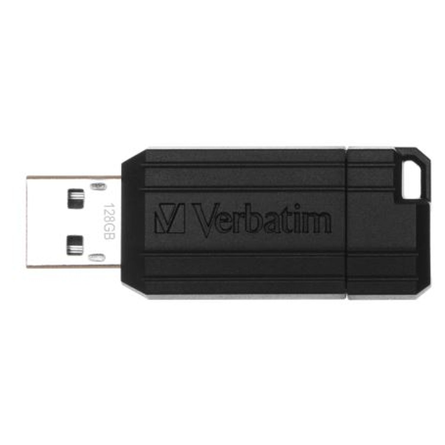 Voir la diapositive 4 : VERBATIM Clé USB 2.0 128 Go Noire PinStripe