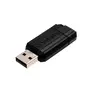 VERBATIM Clé USB 2.0 128 Go Noire PinStripe