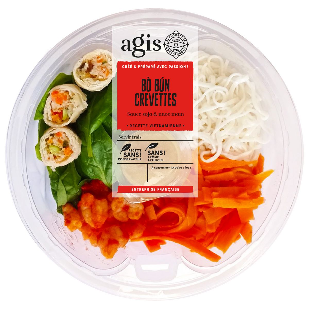 COLLECTION D'ASIE Bo Bun aux crevettes 1 portions 350g