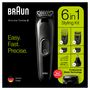 Voir la diapositive 3 : BRAUN Braun 3 MGK3220 Tondeuse 6-En-1 Tout-En-Un - Tondeuse Barbe, Cheveux Et Visage Avec Lames Affûtées Inusables, Tondeuse Oreilles Et Nez, 5&nbsp;Accessoires, Noir