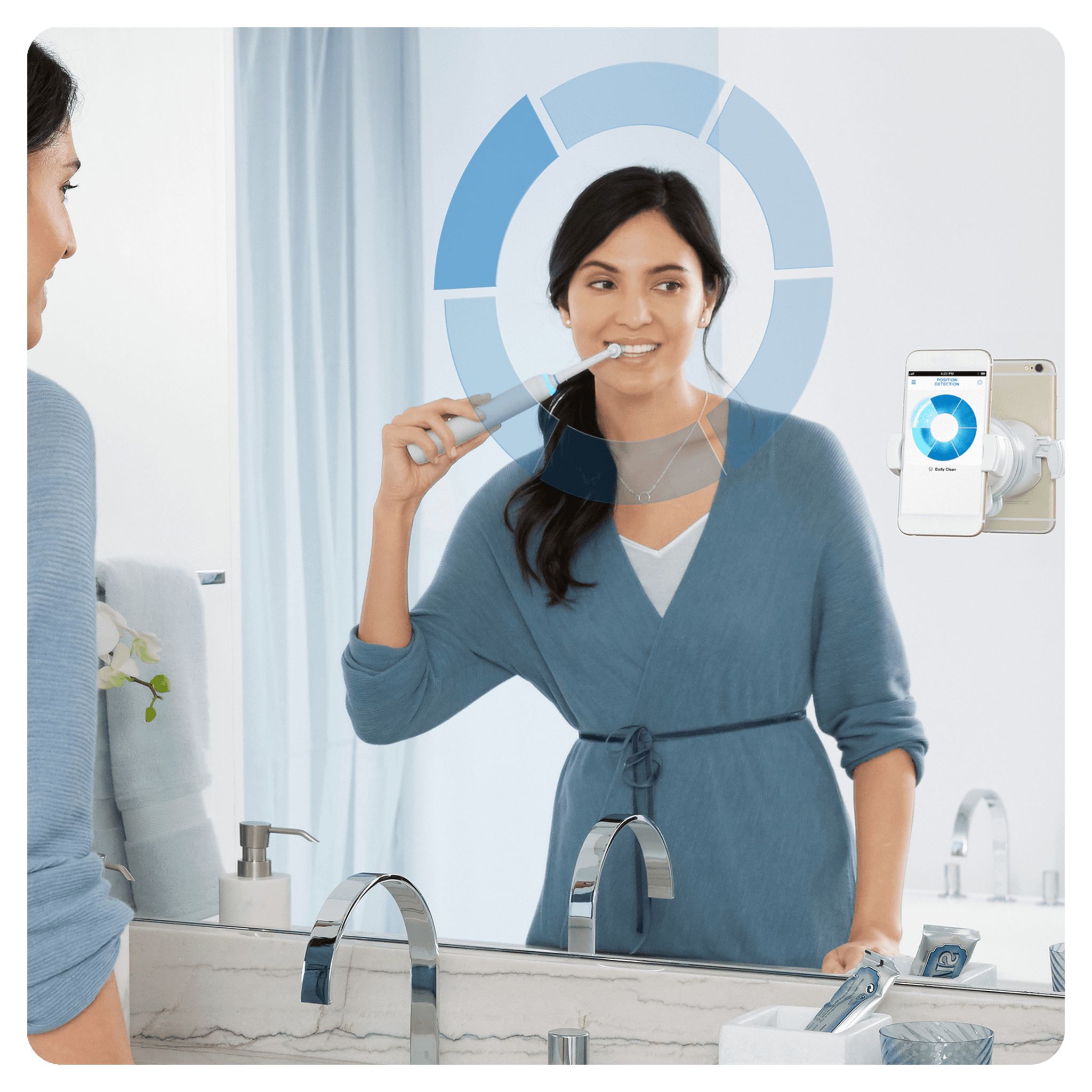 Voir la diapositive 13 : ORAL-B Brosse à dents électrique GENIUS8000N - Blanc