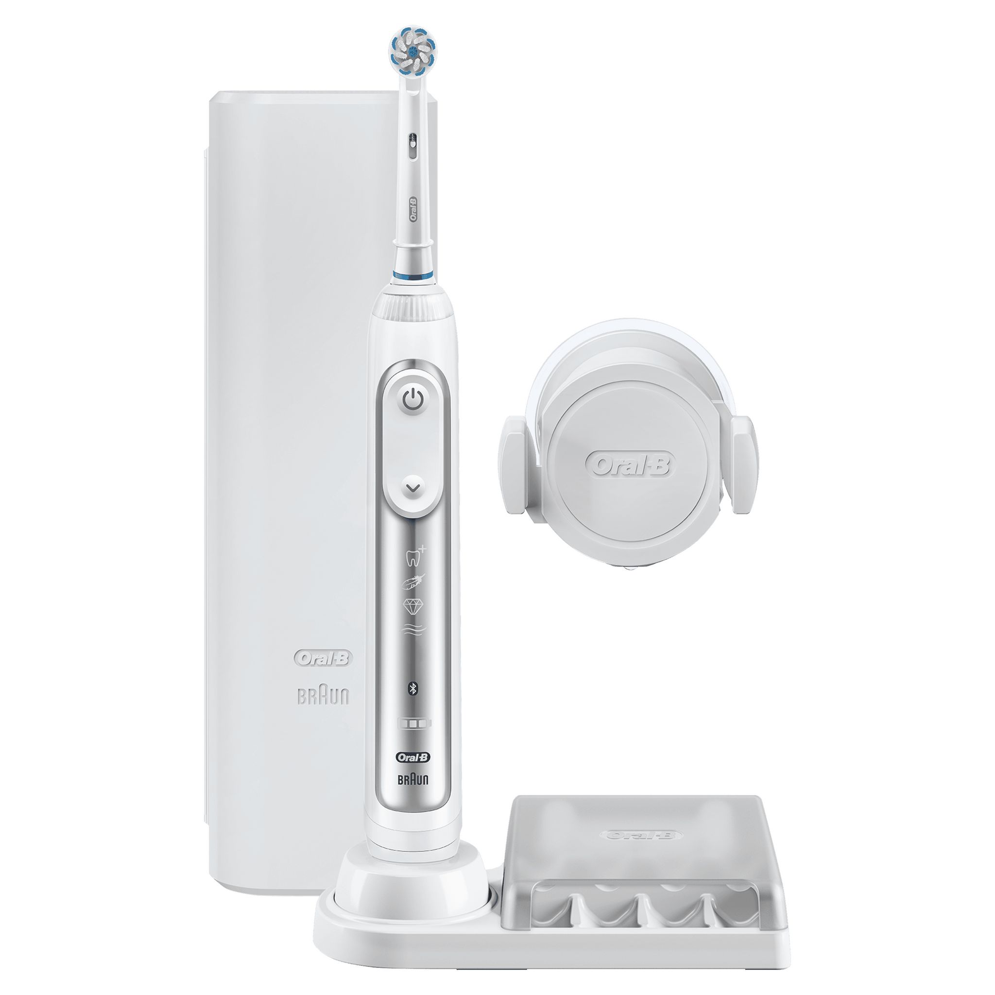 Voir la diapositive 17 : ORAL-B Brosse à dents électrique GENIUS8000N - Blanc