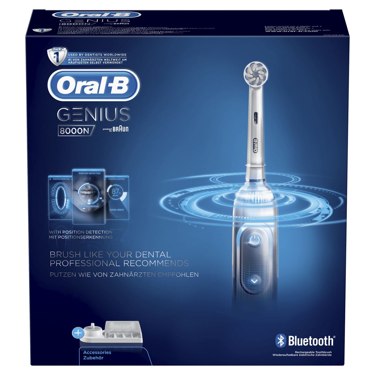 ORAL-B Brosse à dents électrique GENIUS8000N - Blanc