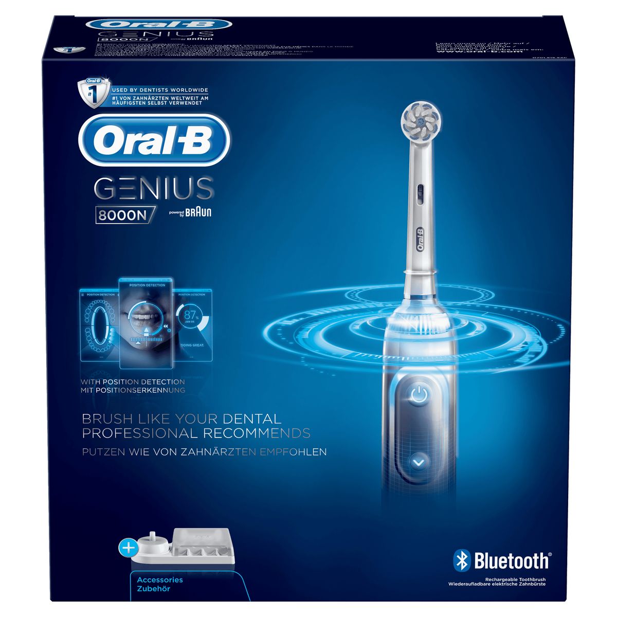 ORAL-B Brosse à dents électrique GENIUS8000N - Blanc