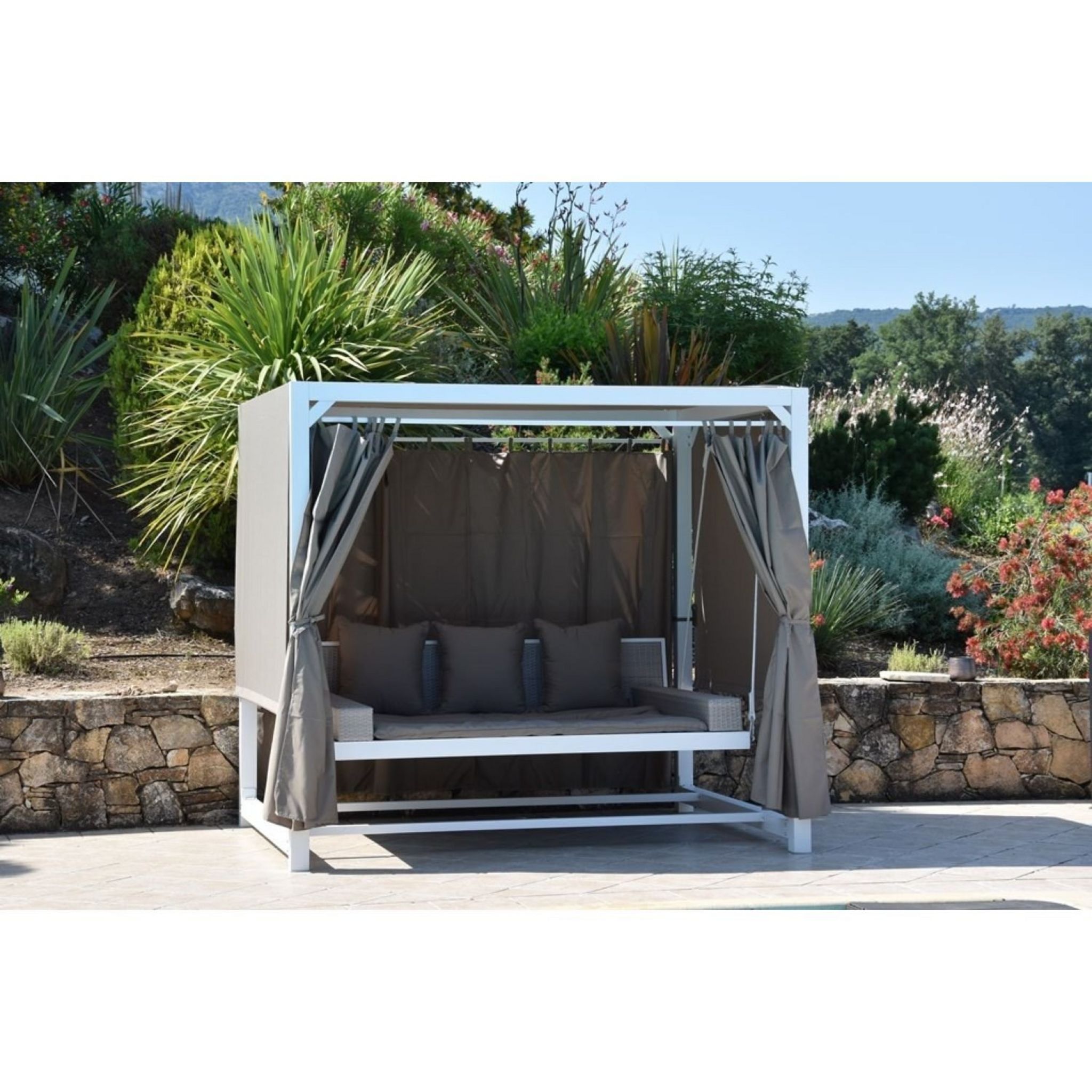 Voir la diapositive 7 : Lit balancelle - Acier  - MELO