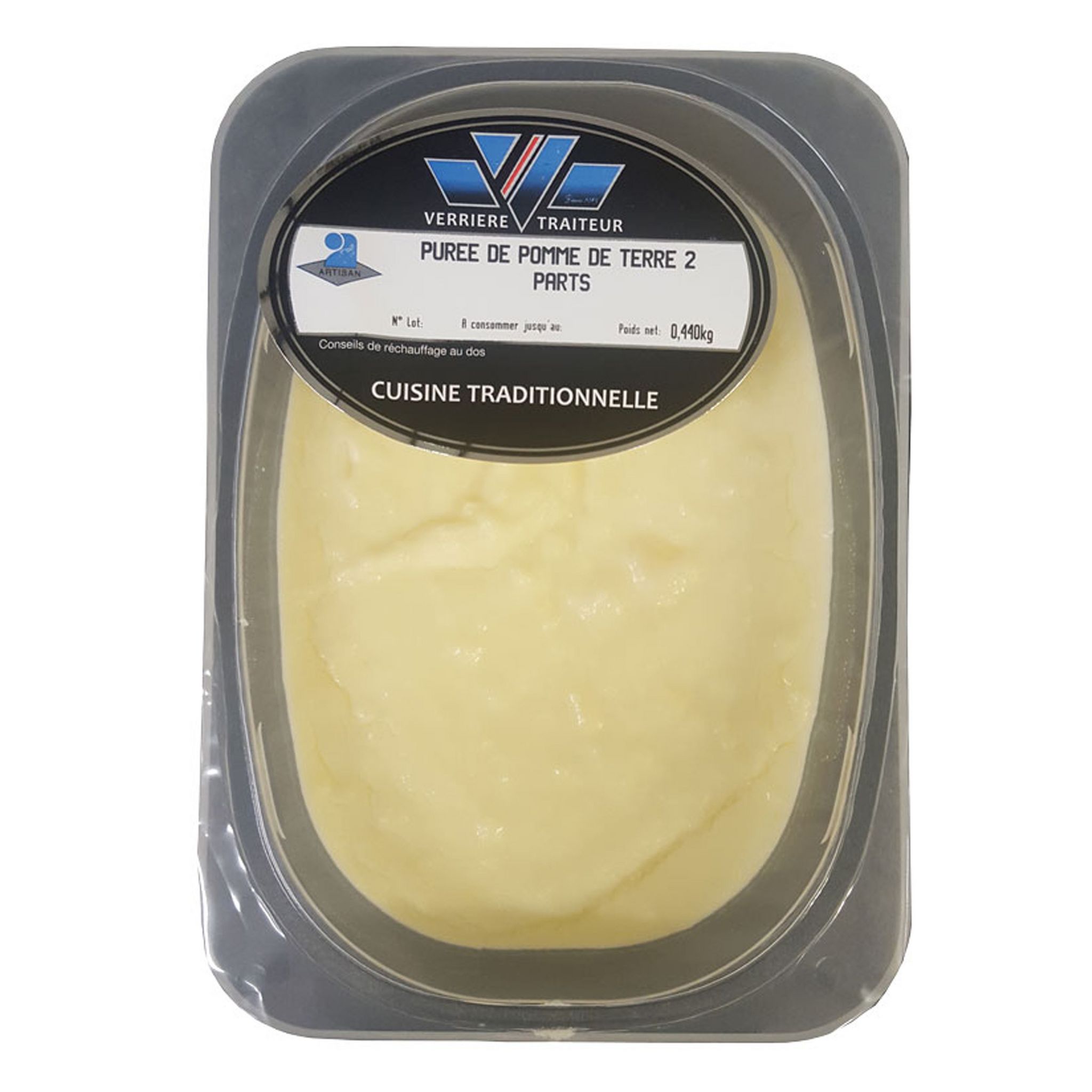 VERRIERE TRAITEUR Purée de pomme de terre 2 parts 440g
