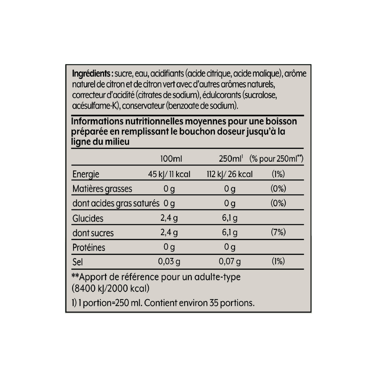 SODASTREAM Concentré Seven Up 440ml