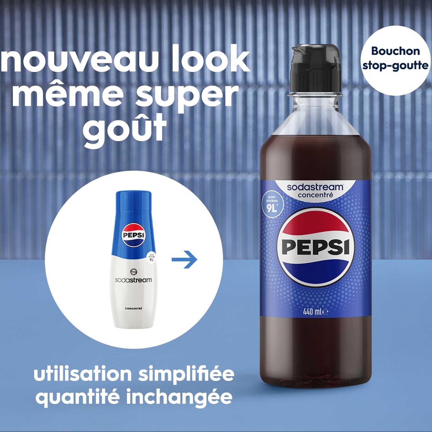 Voir la diapositive 3 : SODASTREAM Concentré Pepsi 440ml
