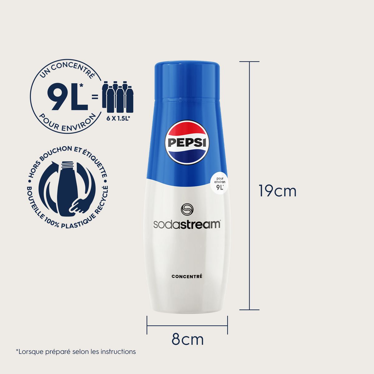 SODASTREAM Concentré Pepsi 440ml