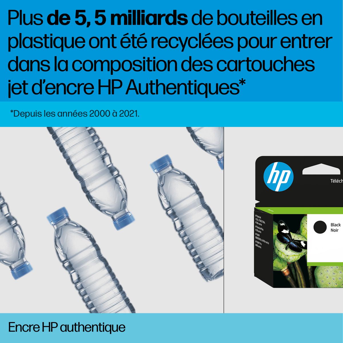 HP 301 Cartouche d'encre Trois couleurs Authentique (CH562EE)