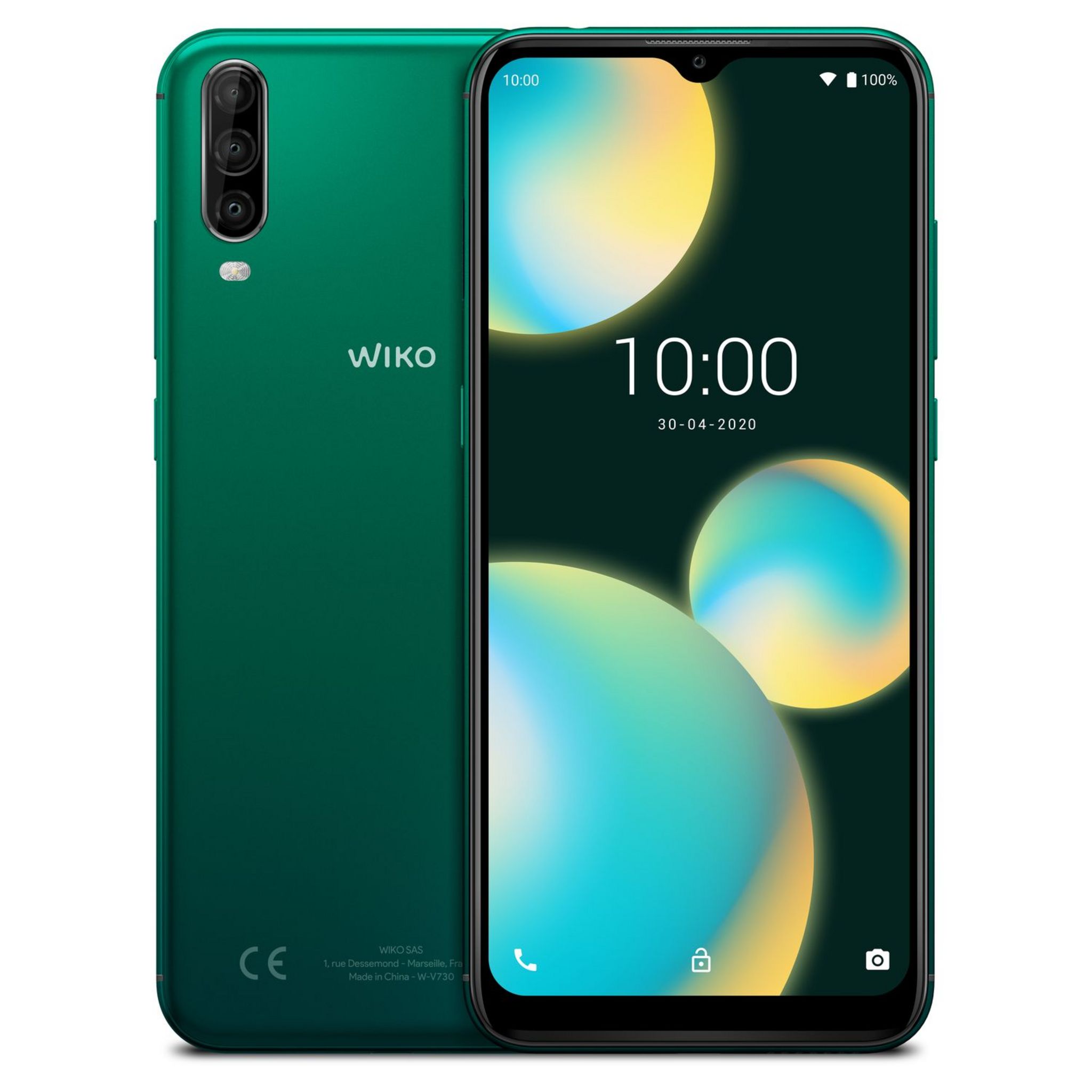 Voir la diapositive 1 : WIKO Smartphone View4 Lite 32 Go 6.52 pouces Vert 4G Double port NanoSim