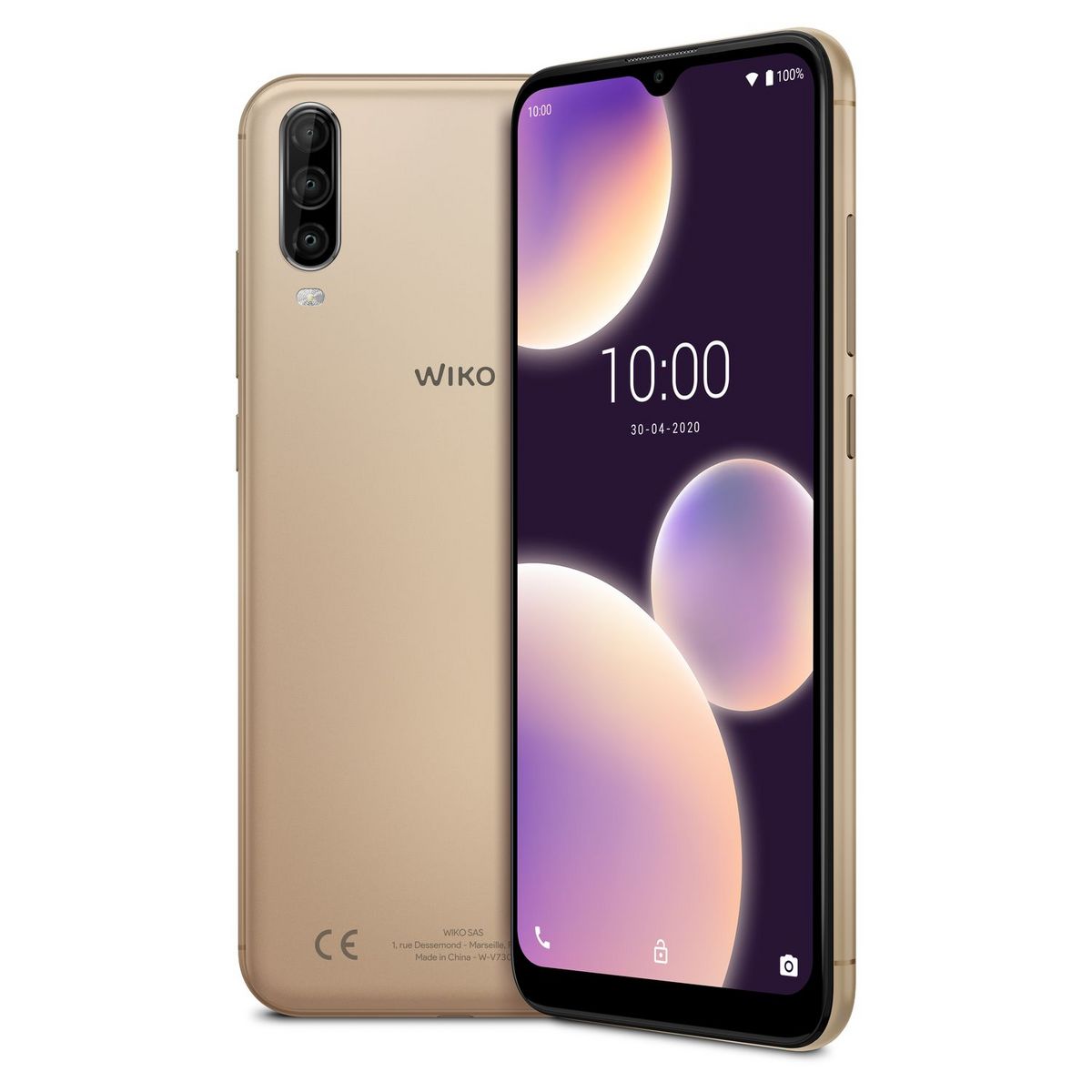 WIKO Smartphone View4 Lite 32 Go 6.52 pouces Or 4G Double port NanoSim