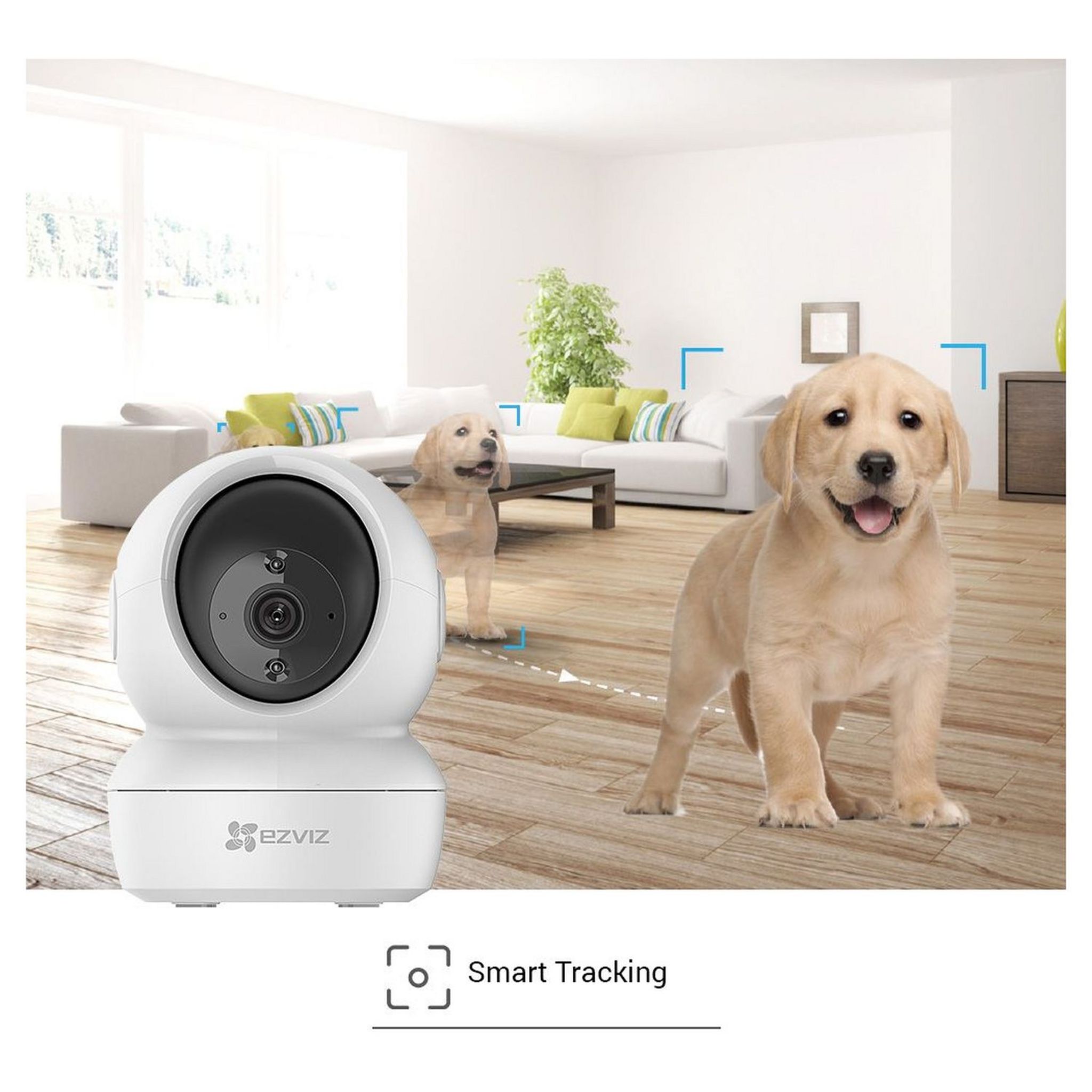 Voir la diapositive 10 : EZVIZ Caméra intérieure Wi-Fi intelligente motorisée 360° C6N