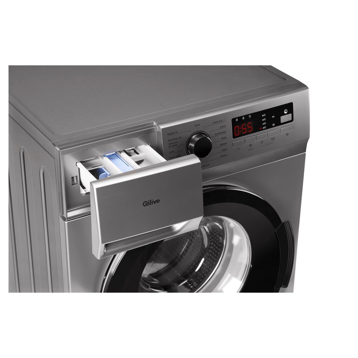 QILIVE Lave linge hublot Q.6203, 9 kg, 1200 T/min