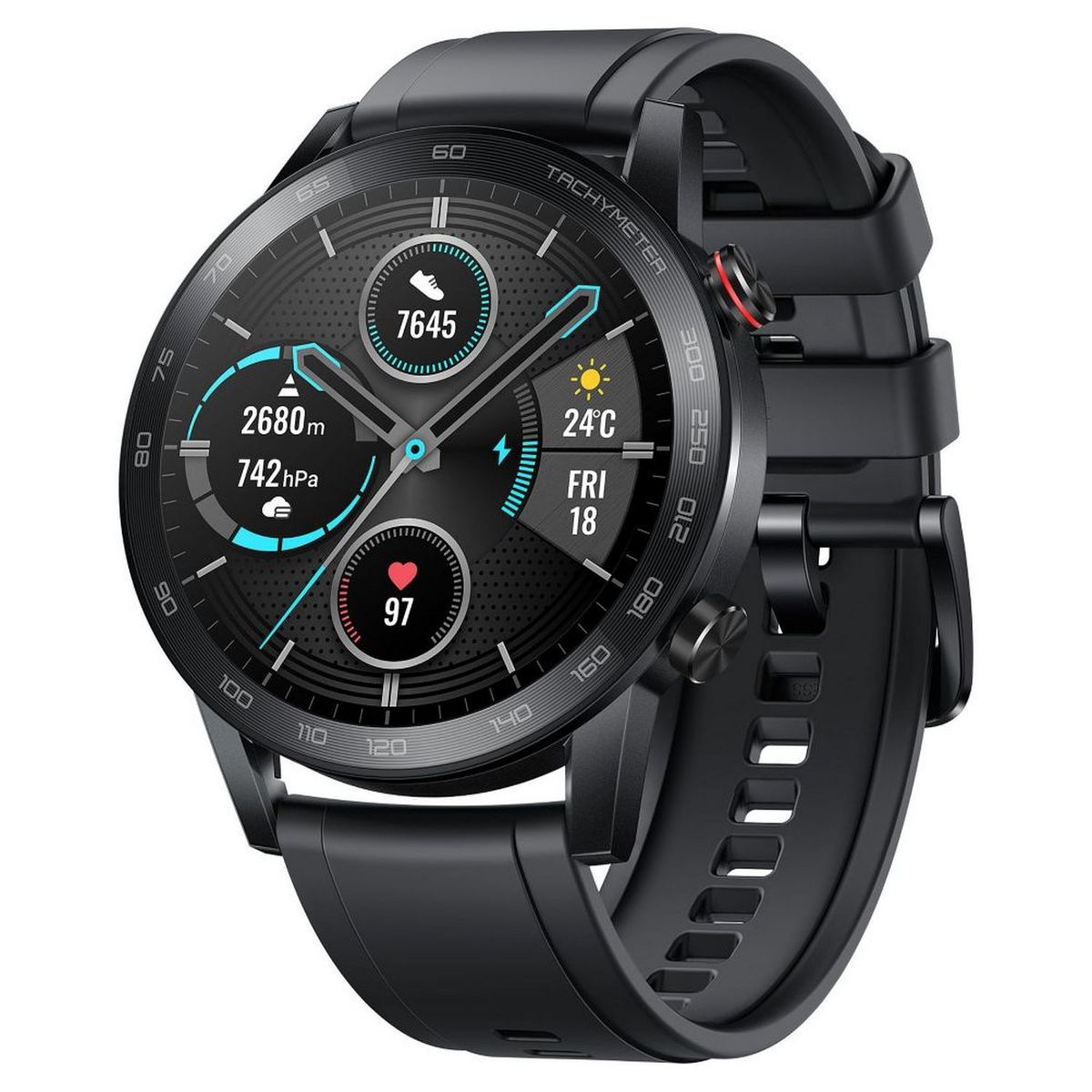 HONOR Montre connectée - MagicWatch2 - 46 mm - Noir