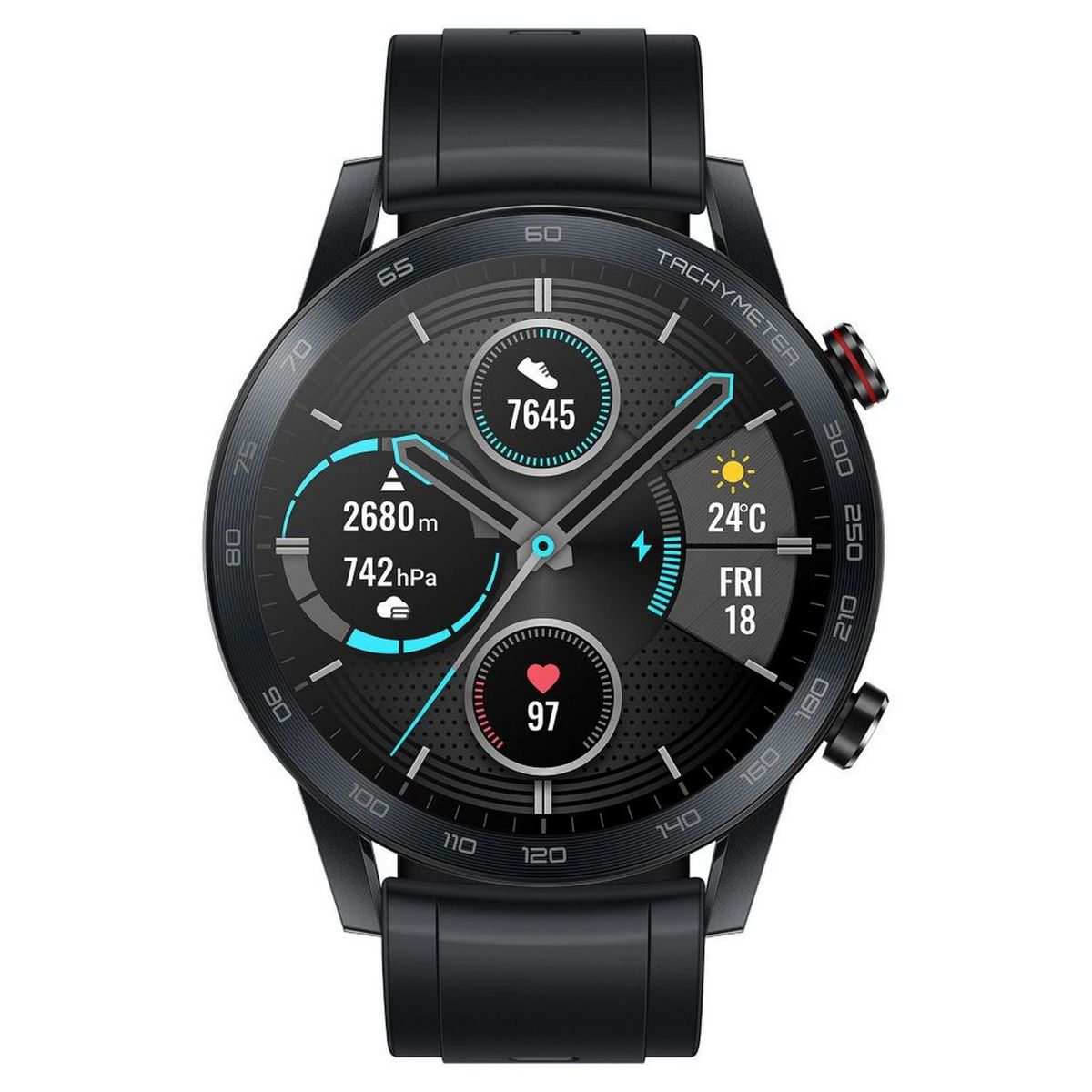 HONOR Montre connectée - MagicWatch2 - 46 mm - Noir