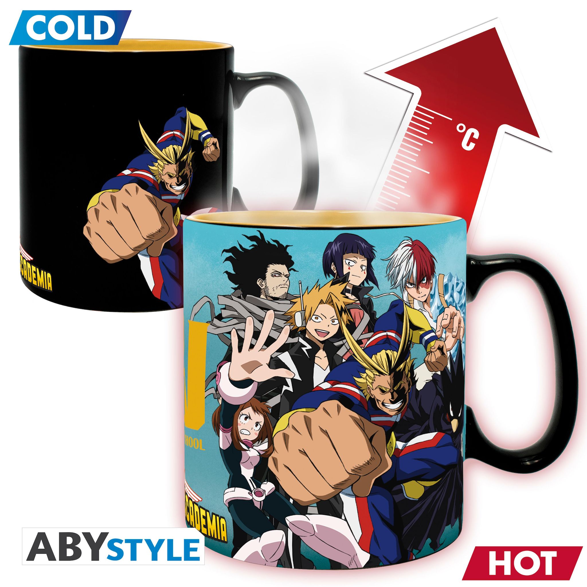 ABYSTYLE Mug thermo réactif Groupe - My Hero Academia