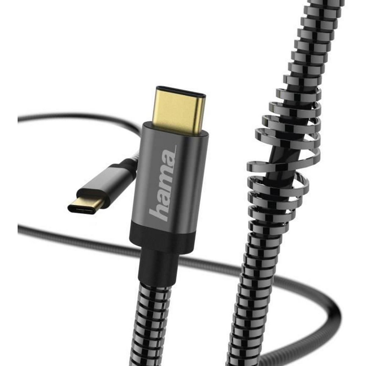 HAMA Câble  USB C métal 1.5m Gris