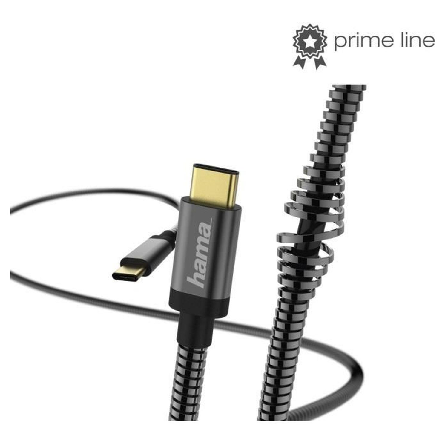 Voir la diapositive 3 : HAMA Câble  USB C métal 1.5m Gris