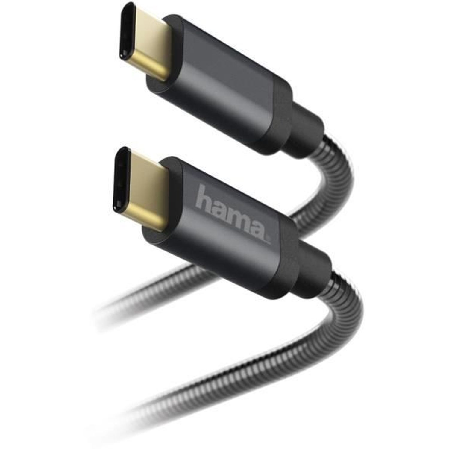 Voir la diapositive 4 : HAMA Câble  USB C métal 1.5m Gris