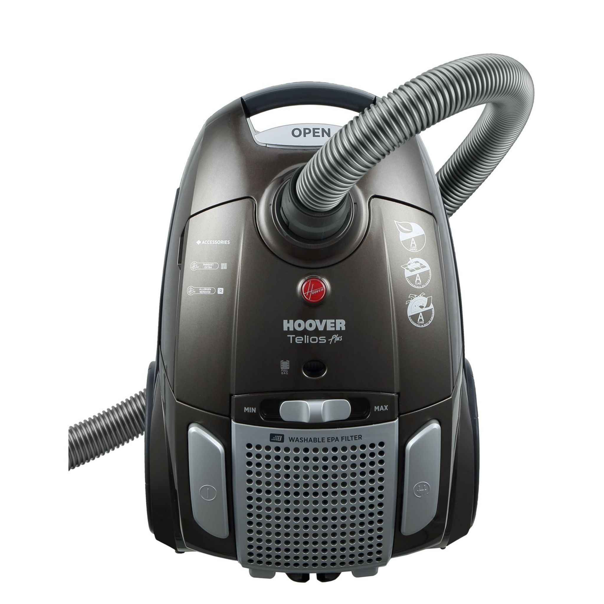 Voir la diapositive 4 : HOOVER Aspirateur traîneau avec sac TE70_TE69 - Brun