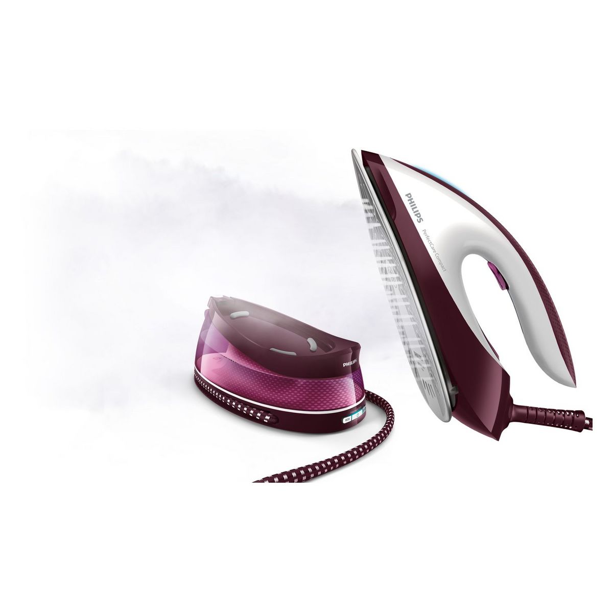 PHILIPS Centrale vapeur PerfectCare sans réglage Compact GC7842/40