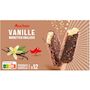 Voir la diapositive 2 : AUCHAN Bâtonnets glacés à la vanille 12 pièces 450g