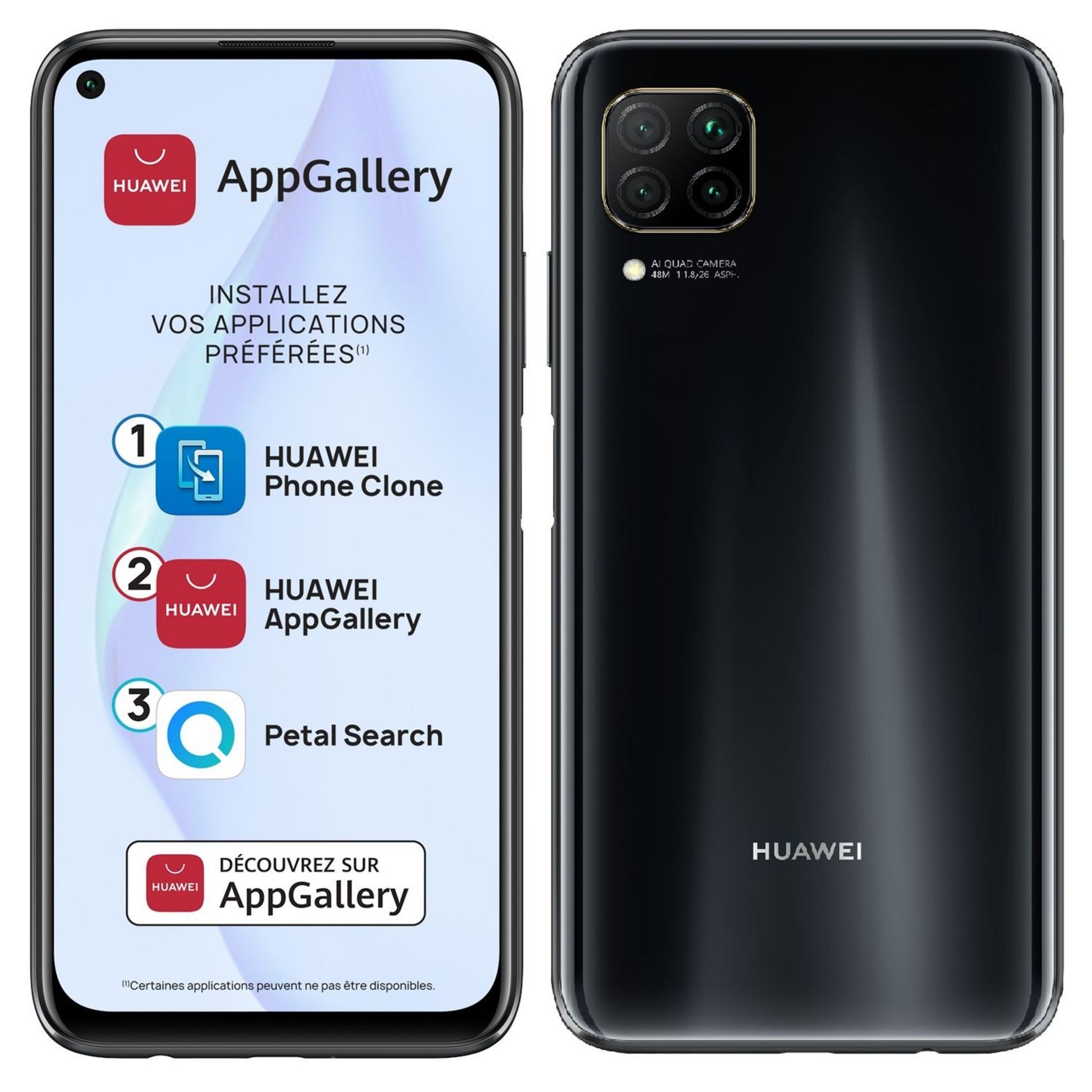 Voir la diapositive 1 : HUAWEI Smartphone P40 lite 128 Go Noir 4G 