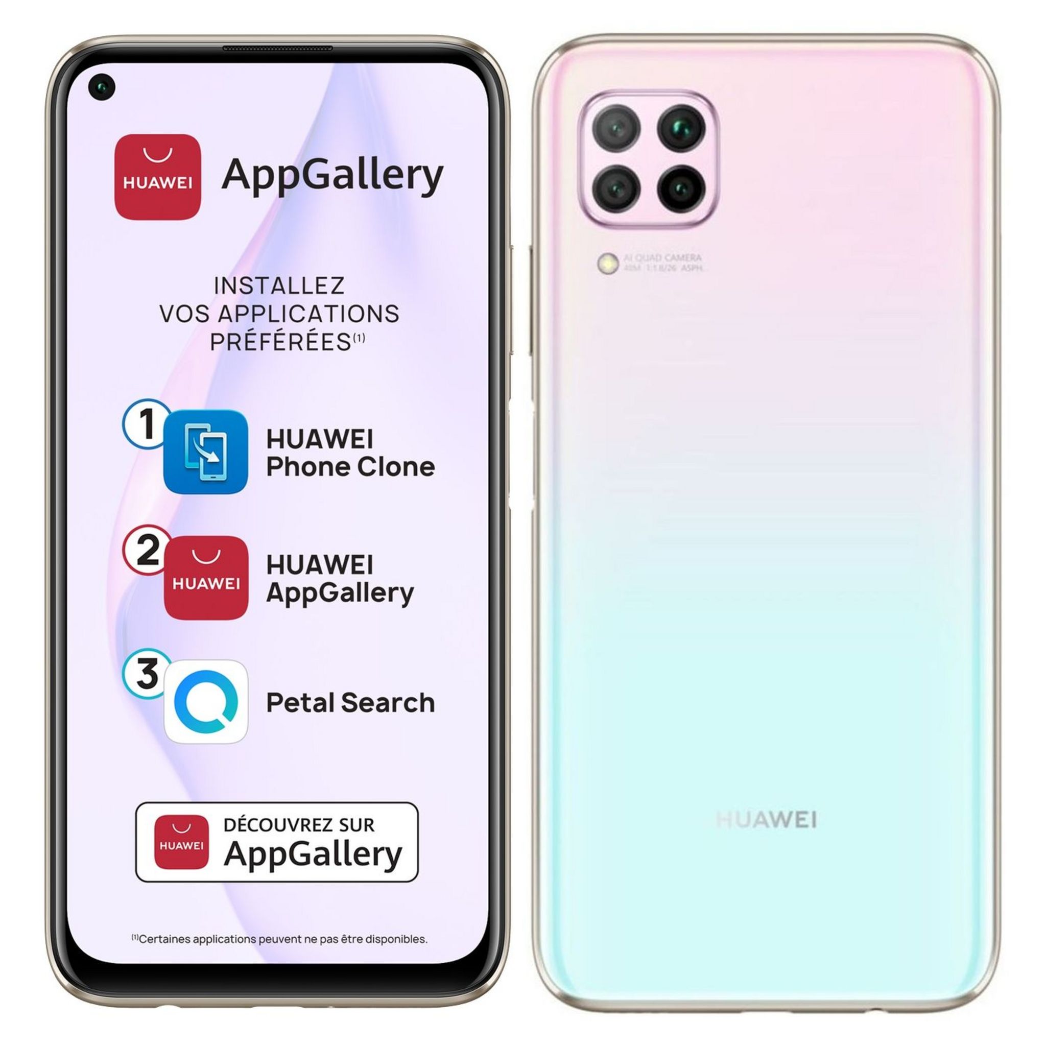 Voir la diapositive 1 : HUAWEI Smartphone P40 lite 128 Go Rose 4G 