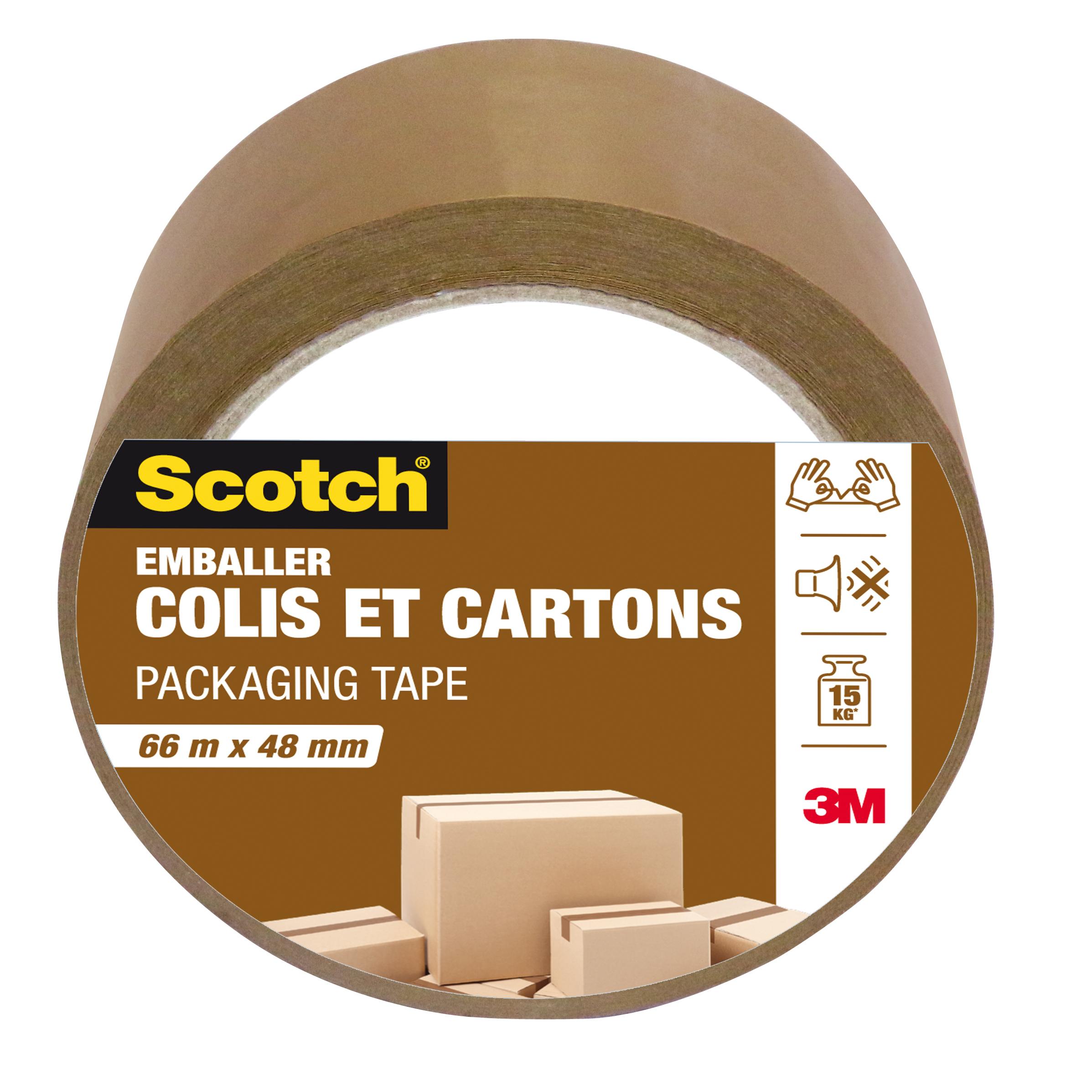 3M Adhésif emballage marron 66 m x 48 mm