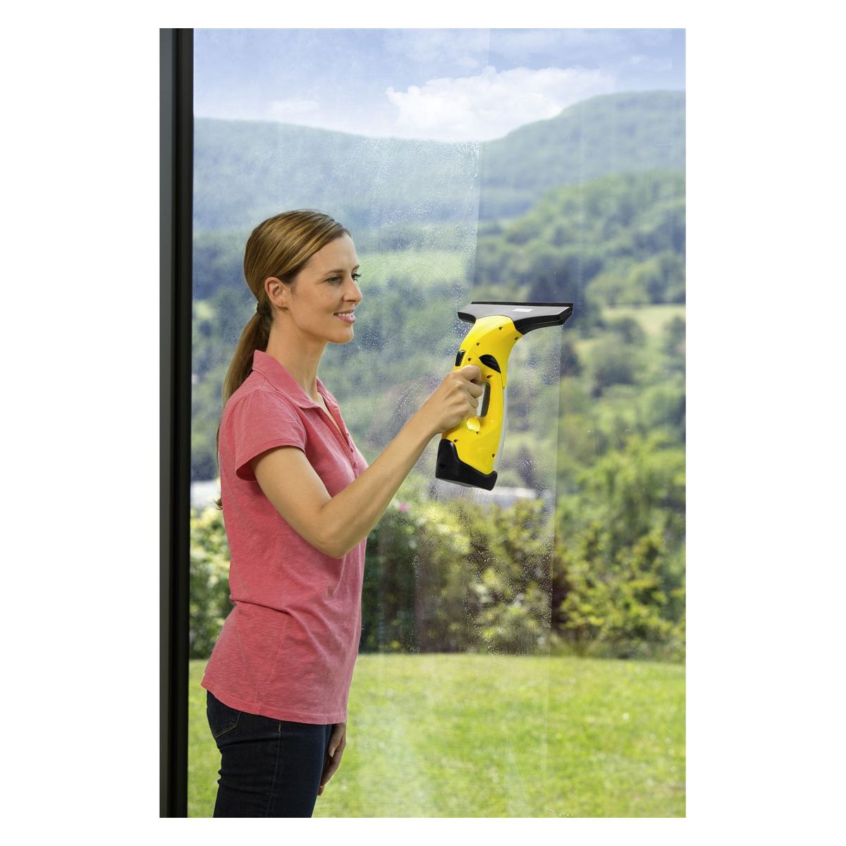 KARCHER Lave vitre électrique WV2 PLUS N - Jaune