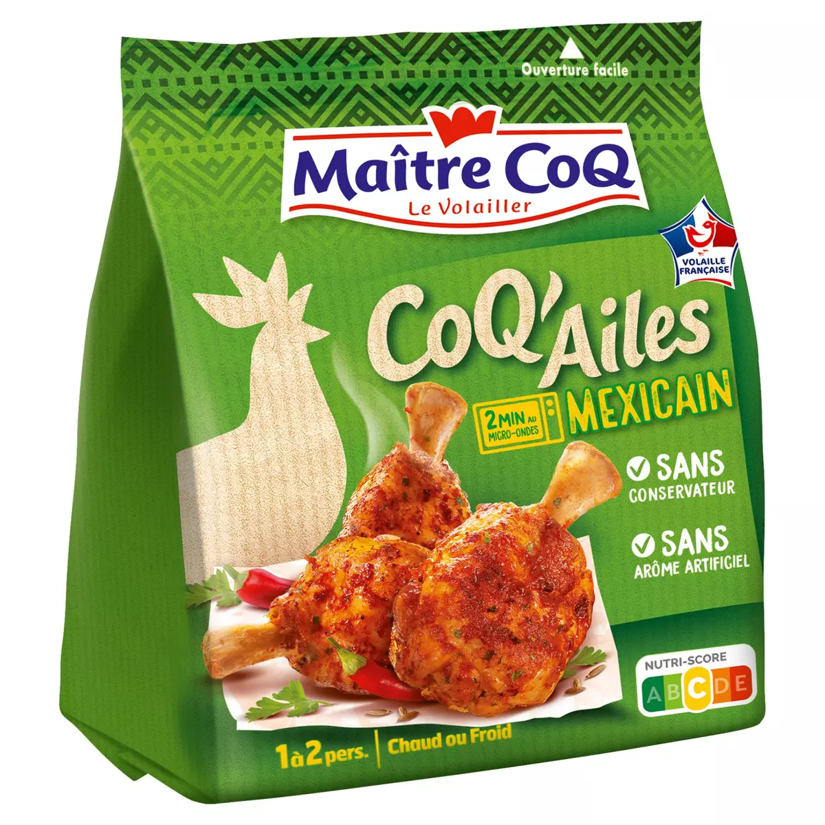 MAITRE COQ Ailes mexicain sac 1 à 2 portions 250g