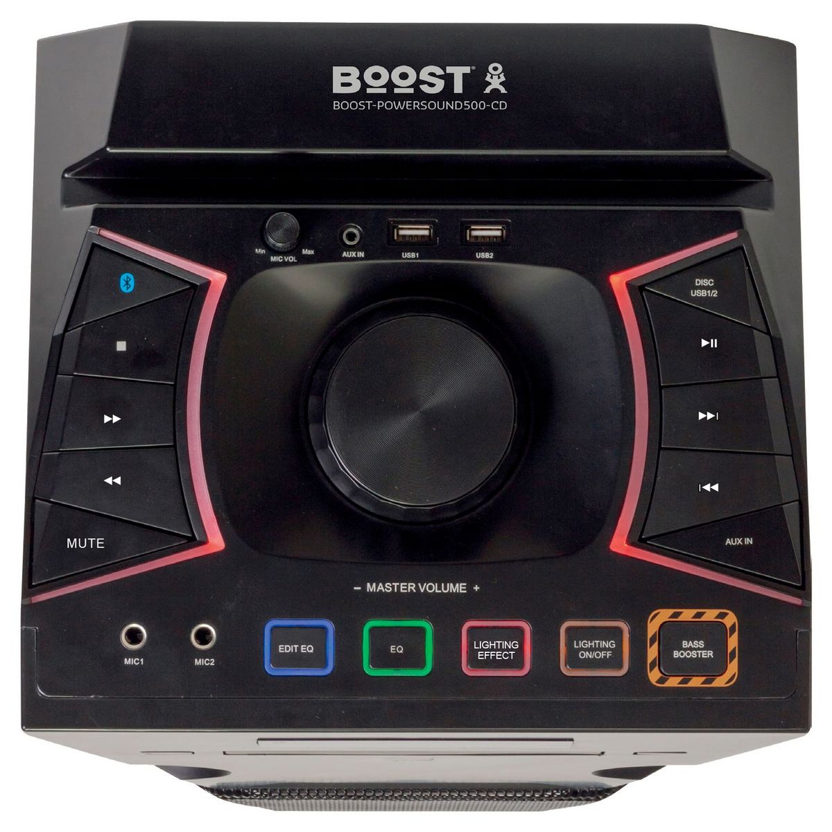 BOOST Enceinte active 3 voies Bluetooth Powersound500CD - Noir