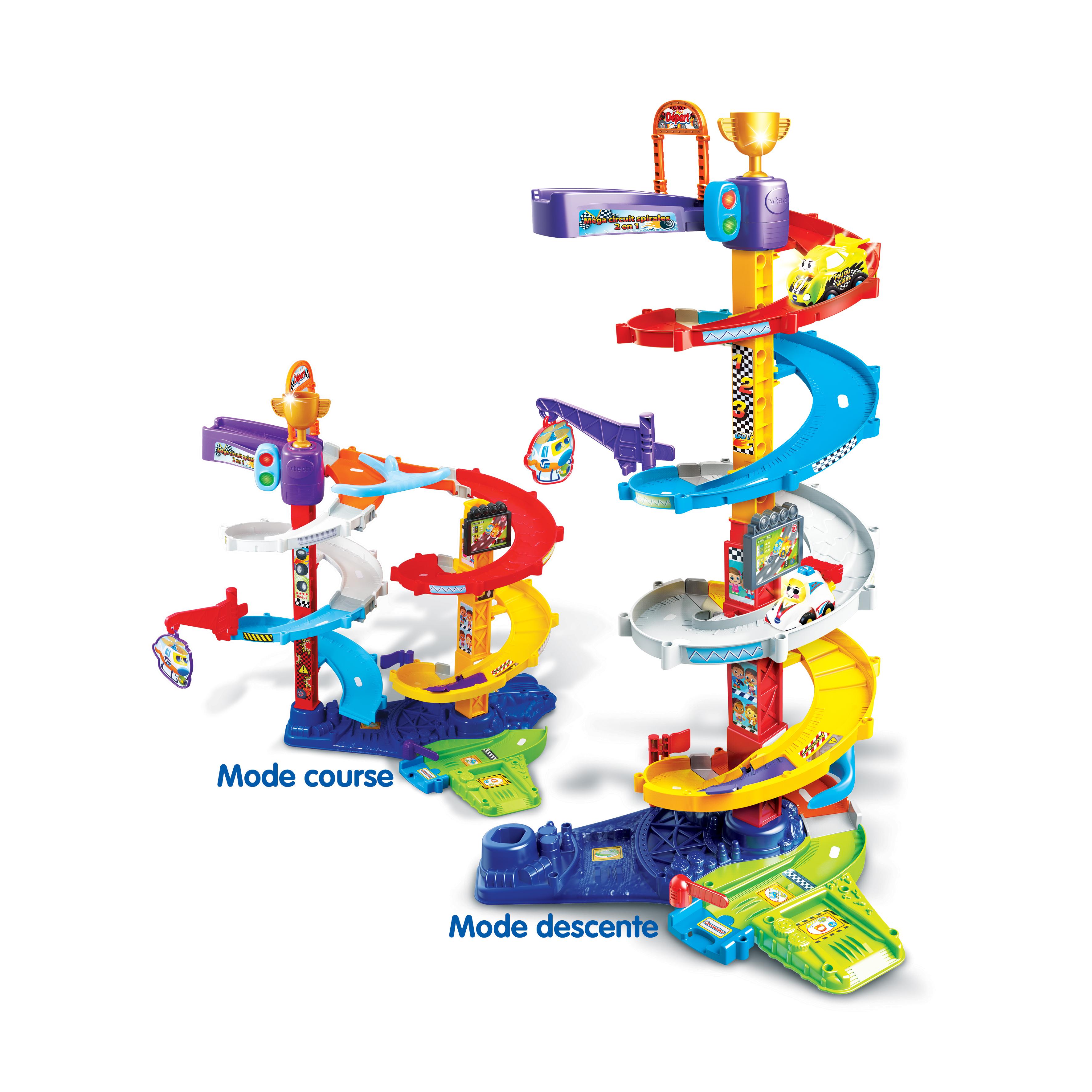 Voir la diapositive 2 : VTECH Méga Circuit Spirales 2 en 1 Tut Tut Bolide