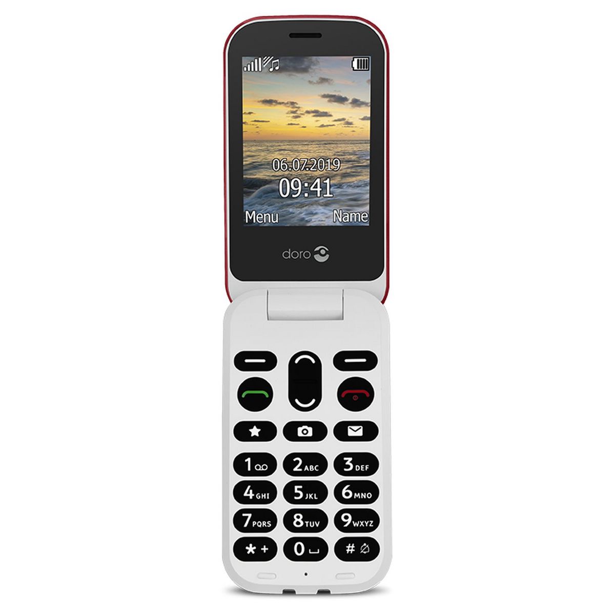 DORO Téléphone portable Doro 6040 - Rouge/blanc