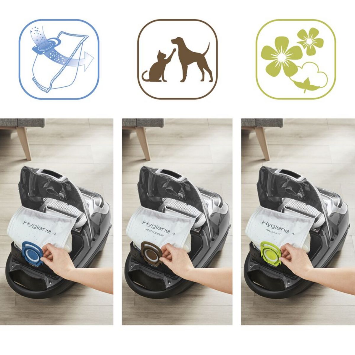 ROWENTA Aspirateur traîneau avec sac RO7455 - Noir