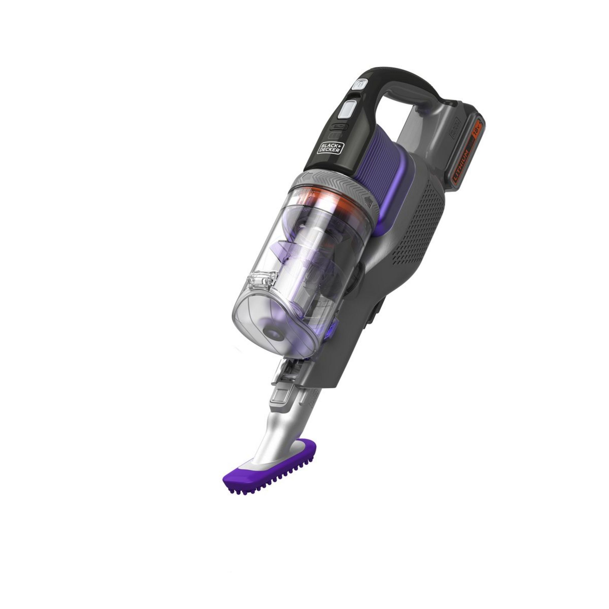 Voir la diapositive 4 : BLACK ET DECKER Aspirateur balai BHFEV182CP-QW - Violet