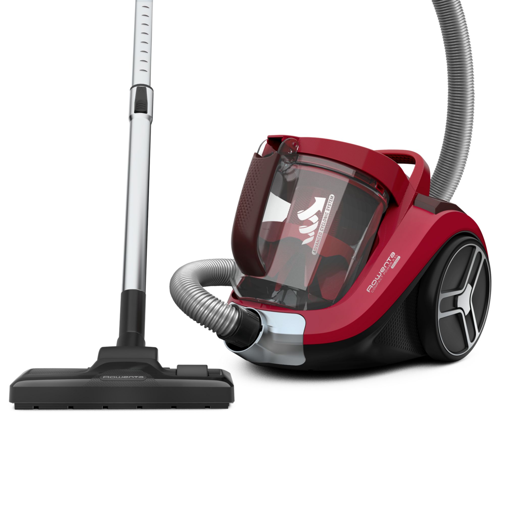 Voir la diapositive 7 : ROWENTA Aspirateur traîneau sans sac&nbsp;Compact Power XXL&nbsp;RO4853 - Rouge