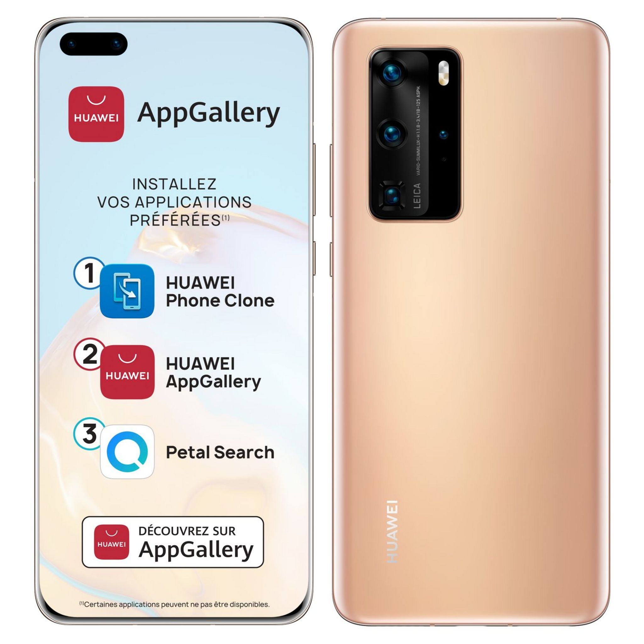 Voir la diapositive 1 : HUAWEI Smartphone P40 Pro 256 Go 6.58 pouces Or 5G Double port NanoSiM + e-SIM