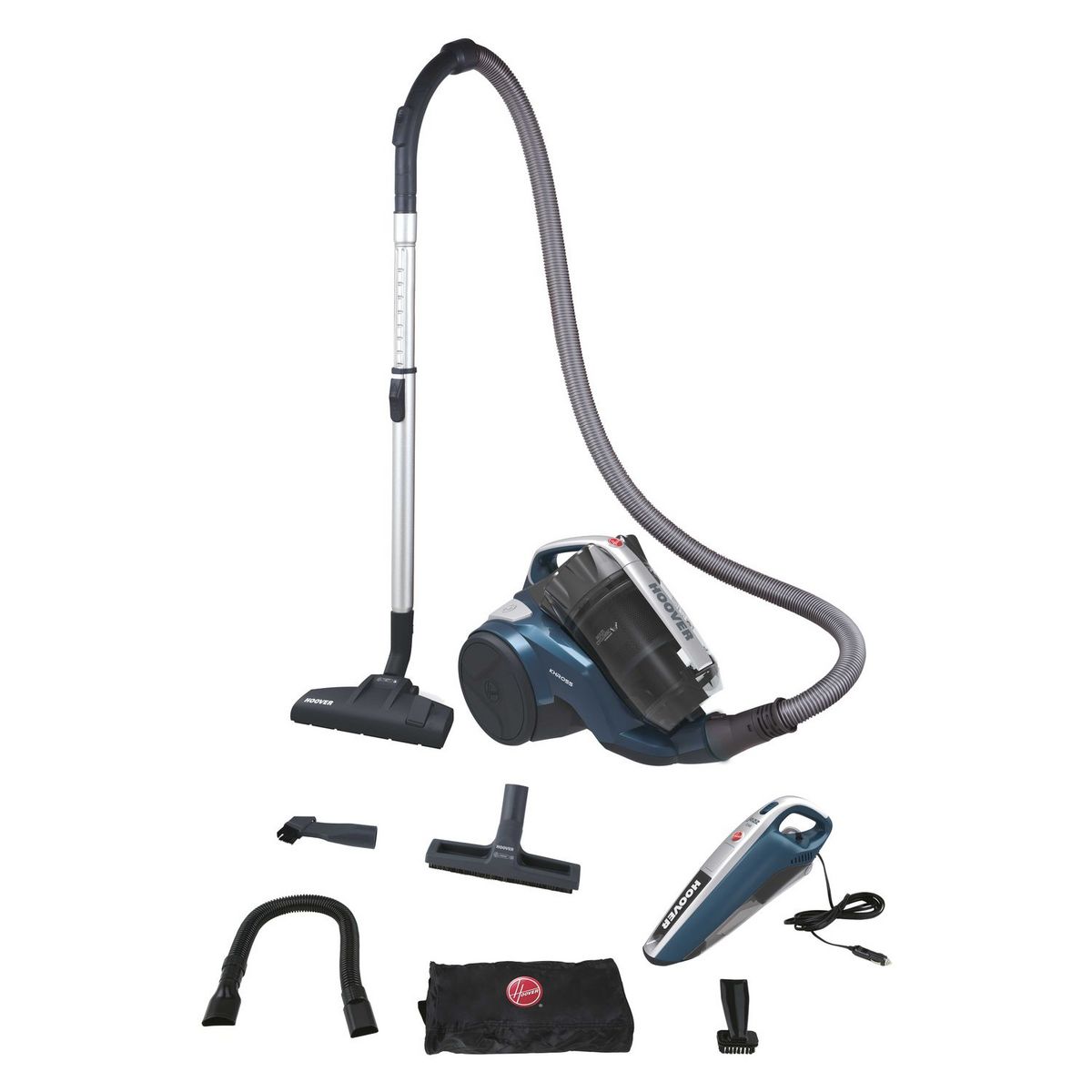 HOOVER Aspirateur traîneau sans sac KS42JCAR - Bleu