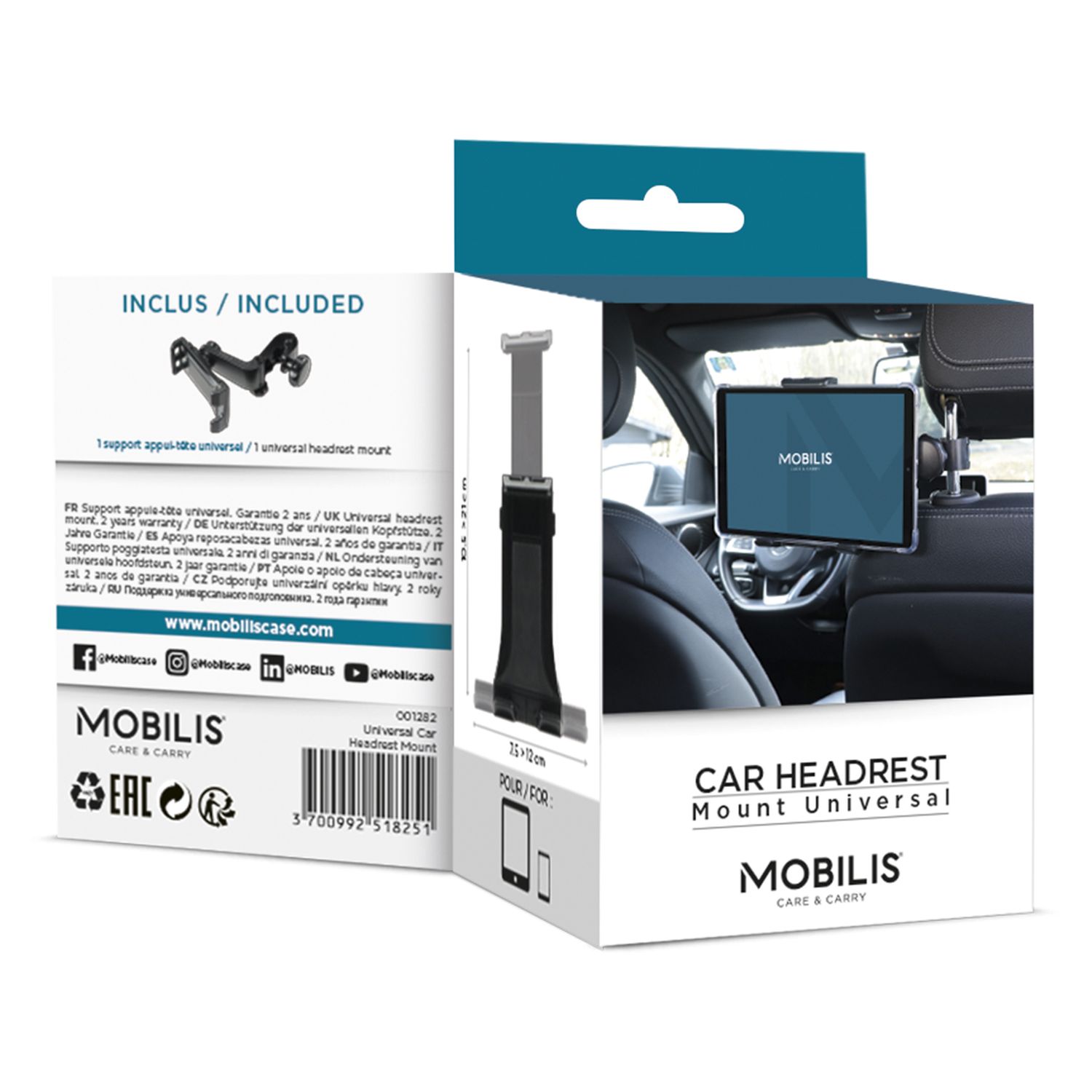 Voir la diapositive 3 : MOBILIS Support Universelle Tablette Noir